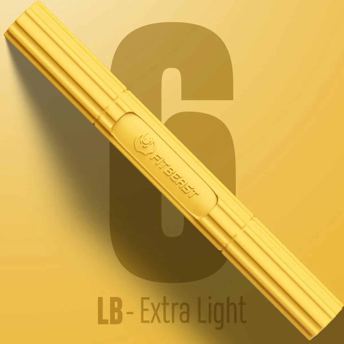 FitBeast Flex Therapy Bar, Tennis Elbow Therapy Bar - Ideal for Relieve Tendonitis Pain & Improve Grip Strength, Fitness Resistance Bar for Golfers Elbow & Tendinitis, Twist Bar for Physical Therapy - yellow – Image 3