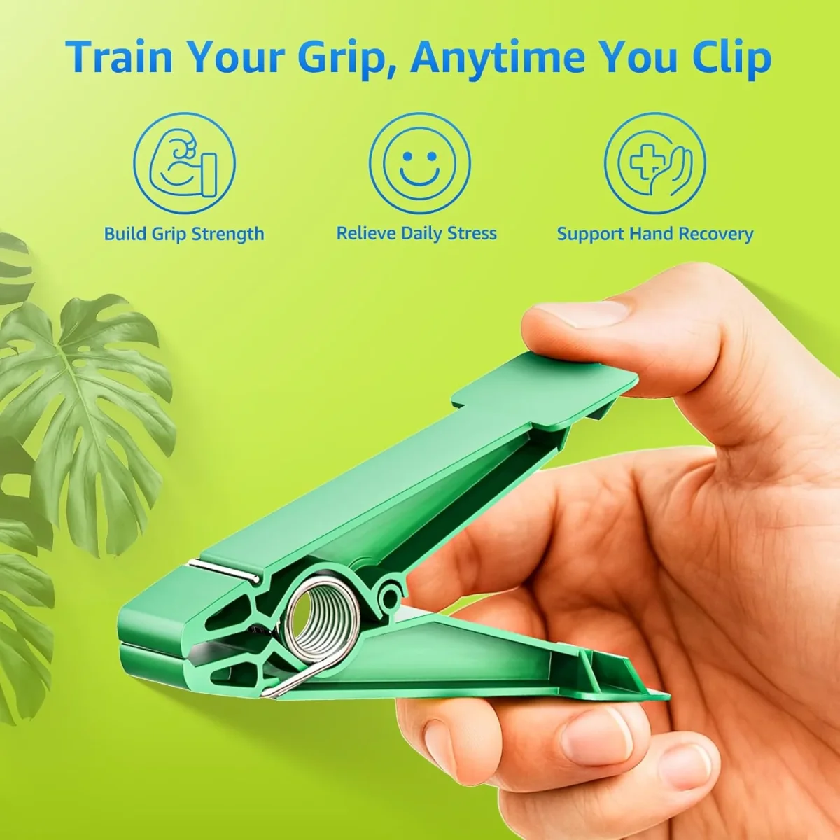 FitBeast Finger Exerciser Set – 5 Resistance Clips for Hand Therapy, Grip Strength & Dexterity – Ideal Finger Strengthener for Rehab, Stroke Recovery, Arthritis, Seniors & Athletes – Image 3