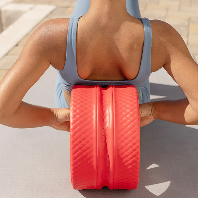 FitBeast Back Roller - Deep Tissue Massage Wheel, Yoga Wheel & Back Stretcher for Pain Relief 12'' – Image 9